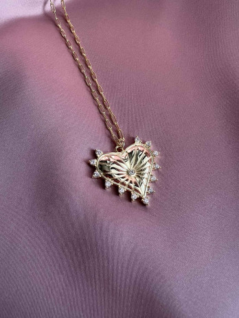 Colar Florenza Prata Dourada