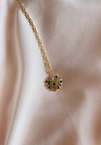 Colar Sicilia Prata Dourada