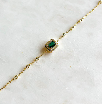 Pulseira Green Triumphe Prata dourada