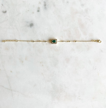 Pulseira Green Triumphe Prata dourada