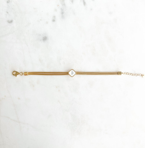 Pulseira Marselha Prata Dourada