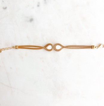 Pulseira Cannes Prata Dourada