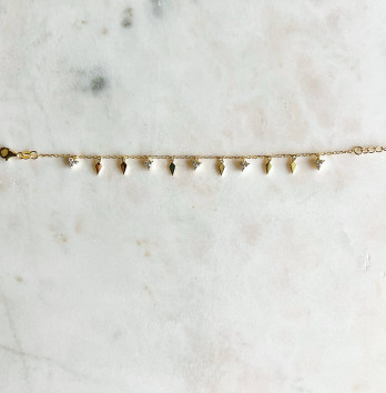 Pulseira Beauty Prata dourada