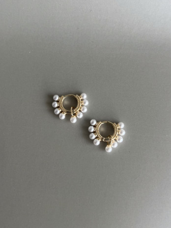 Argolas Toulon Prata Dourada