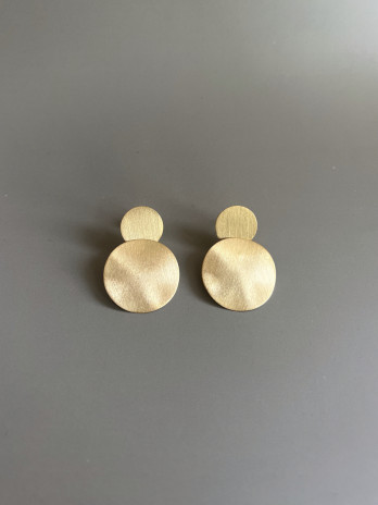 Brincos Cannes Prata Dourada