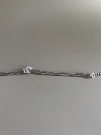Pulseira Knot My Life Prata