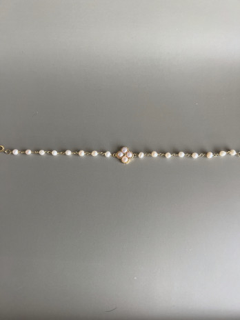 Pulseira Fancy Pearl Prata Dorada