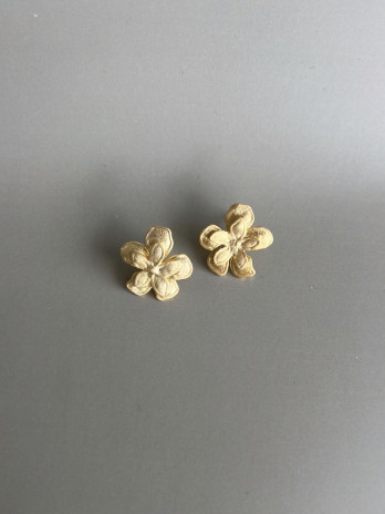 Brincos My Flower Prata Dourada