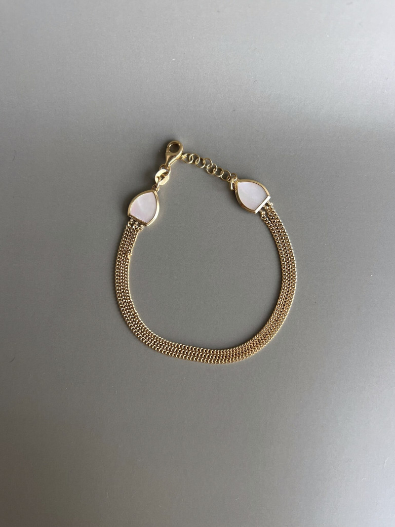 Pulseira Ferrat Prata Dourada