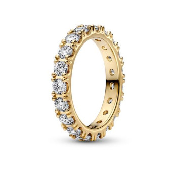 ANEL SPARKLING ROW ETERNITY PANDORA OURO 14K