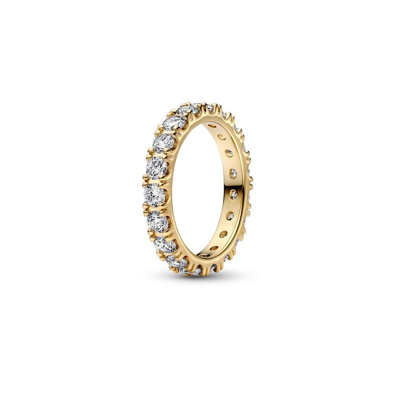 ANEL SPARKLING ROW ETERNITY PANDORA OURO 14K