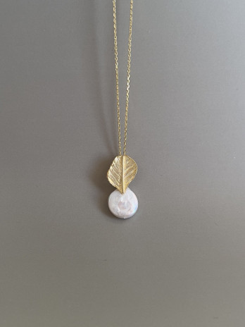 Colar Sleve Prata Dourada