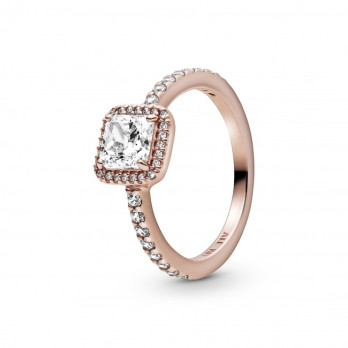 ANEL SQUARE SPARKLE HALO PANDORA ROSE