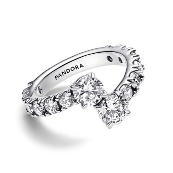 Anel Sparkling Overlapping Pandora