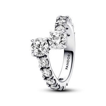 Anel Sparkling Overlapping Pandora