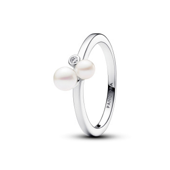 Anel Duo Treated Freshwater Cultured Pearls Pandora