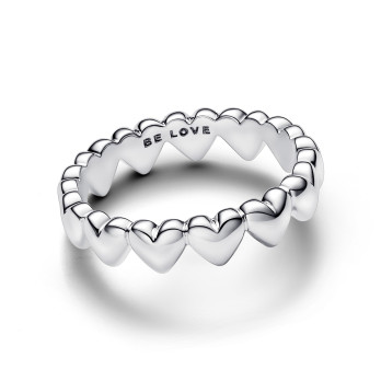 Anel Hearts Silver Pandora