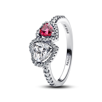 Anel Corações Cintilante Pandora