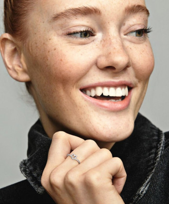 ANEL SPARKLING WISHBONE HEART PANDORA