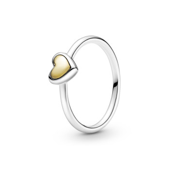 ANEL DOMED GOLDEN HEART PANDORA