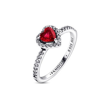 ANEL SPARKLING RED ELEVATED HEART PANDORA