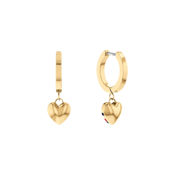 Brincos Hanging Heart Tommy Hilfiger