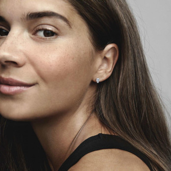 BRINCOS SPARKLING ROUND & SQUARE PANDORA