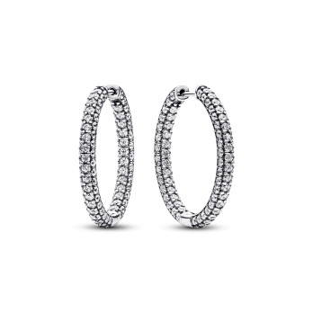 Argolas Timeless Pavé Single-row Pandora