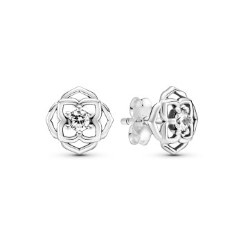 BRINCOS ROSE PETALS STUD PANDORA