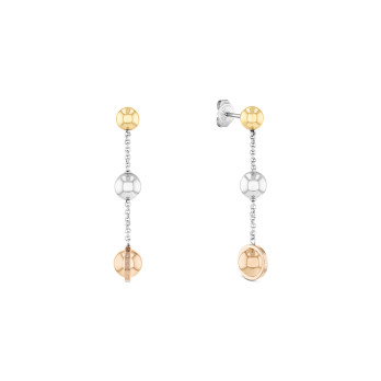 Brincos Esferas Tricolor Tommy Hilfiger