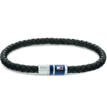 PULSEIRA PELE PRETO TOMMY HILFIGER