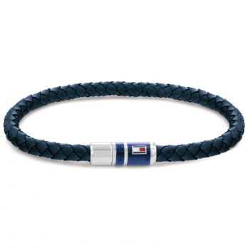 PULSEIRA PELE AZUL TOMMY HILFIGER