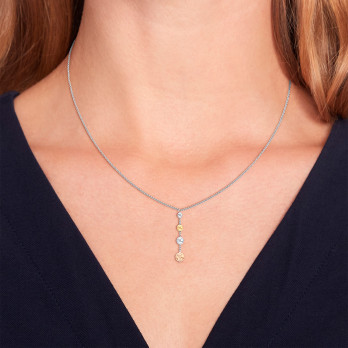 Colar Esferas Tricolor Tommy Hilfiger