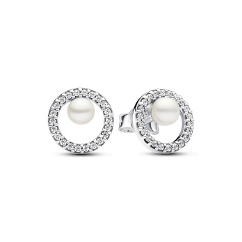 Brincos Treated Freshwater Cultured Pearl & Pave Pandora