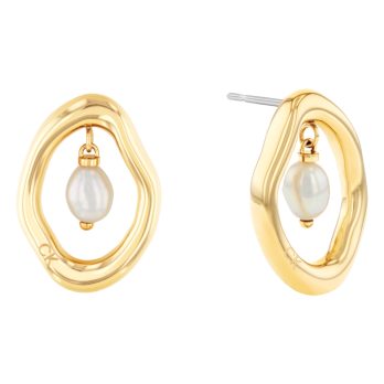 Brincos Edgy Pearls Calvin Klein