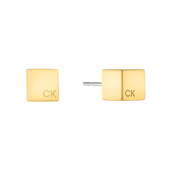 BRINCOS CALVIN KLEIN GEOMETRIC GOLD