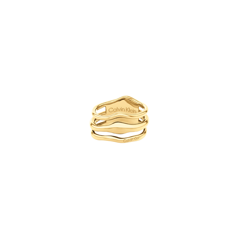 Anel Wavy Calvin Kein