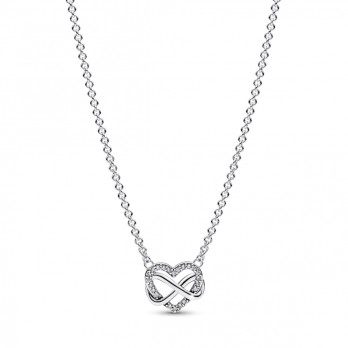 COLAR PANDORA SPARKLING INFINITY HEART