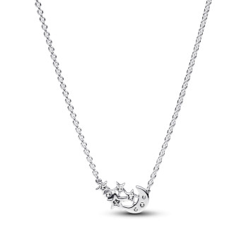 Colar Sparkling Moon & Star Pandora