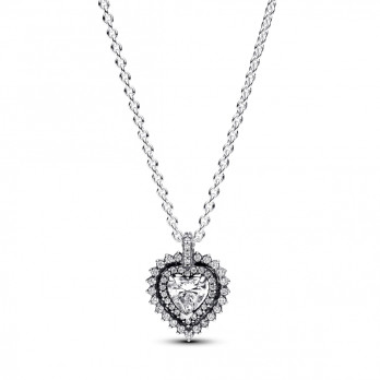 Colar Sparkling Heart Pandora