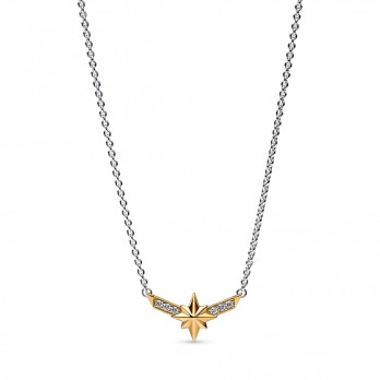 Colar Captain Marvel Pandora 14k