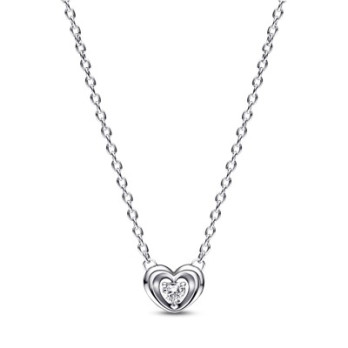 COLAR RADIANT HEART & FLOATING STONE PANDORA