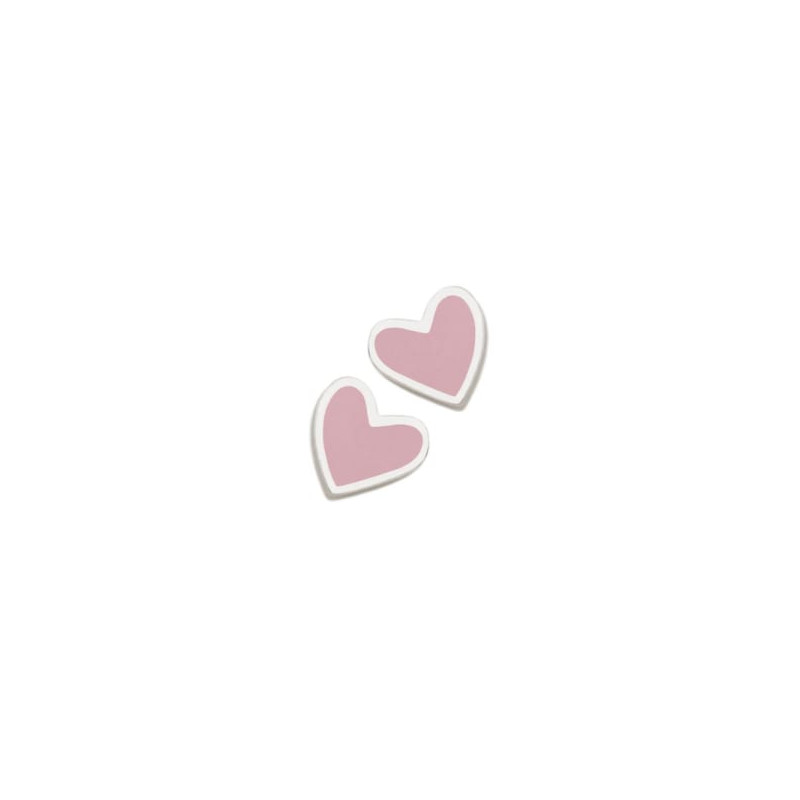 Brincos Coração Rosa Agatha Ruiz de La Prada