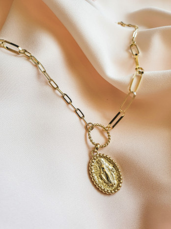 COLAR ELOS MEDALHA SANTA