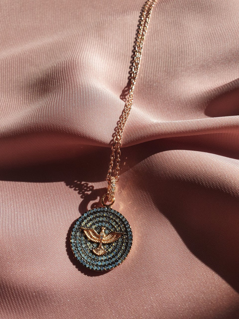 COLAR ESPIRITO SANTO PRATA ROSE GOLD