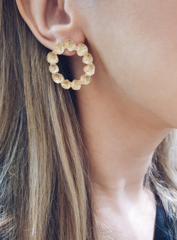 BRINCOS STEPH PRATA DOURADA