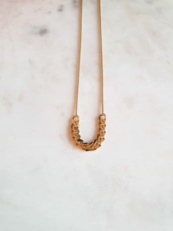 COLAR CRAZY MESH PRATA DOURADA